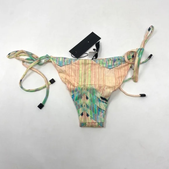 Tavik Womens Jax Reversible Perforated Mini BOTTOM ONLY in Acid Size XS - Picture 3 of 9